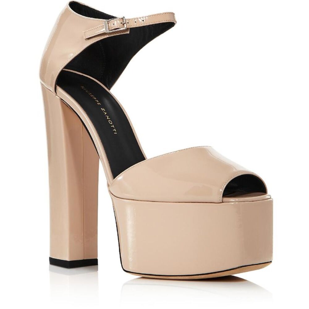 Giuseppe Zanotti Womens Las Vegas 80 Beige Evening Heel Sandals  Shoes NWOB